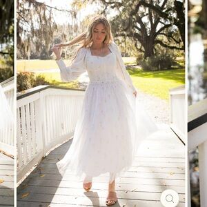 Ivy city Florence dress in white